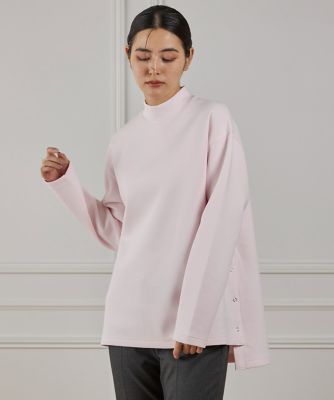 I.T.'S. INTERNATIONAL（Women）/イッツインターナショナル サイドスリットハイネックプルオーバー(1054190034) 31ピンク トップス【三越伊勢丹/公式】