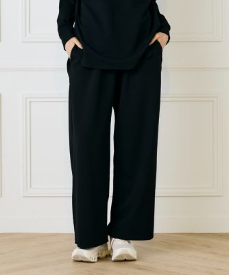 ＜I.T.’S. INTERNATIONAL（Women）＞ジョーゼットジャージーイージーワイドストレートパンツ（１０５４１９６０２１）