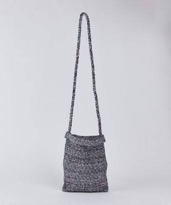 joyce MIXラメ入ニット ミニ ショルダーバッグ