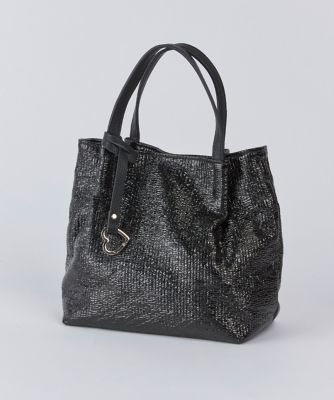 ＜I.T.’S. INTERNATIONAL（Women）＞メタリックツマミハンドル２ＷＡＹミニトートバッグ《ＣＯＯＣＯ／クーコ》（１０５４２０１００７）