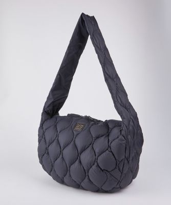 I.T.'S. INTERNATIONAL（Women）/イッツインターナショナル ミリタリー バナナショルダー ダウンバッグL-ソフトシェル 《TAION/タイオン》(1054201012) 60ネービーブル 旅行用かばん・バッグ【三越伊勢丹/公式】