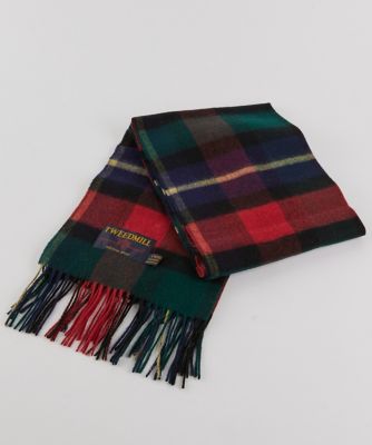 TWEEDMILL/ツイードミル　　チェックストール チェック柄ウールストール 《TWEEDMILL／ツイードミル