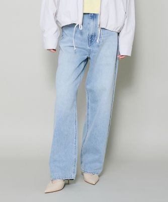 綿再生繊維（セルロース）ストレートデニムパンツ