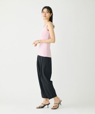 momotan　新品　16まい　レディース　ブラ付きタンクトップ サテン切り替えタンクトップ《スビン綿MIXフライス