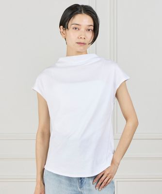 ＜I.T.’S. INTERNATIONAL（Women）＞ボトルネックカットソー《スビン綿ＭＩＸフライス》（１０６０１９０００９）