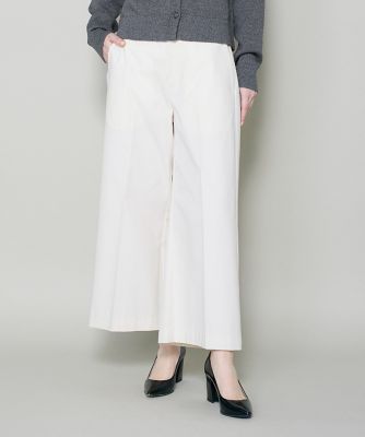 ＜I.T.’S. INTERNATIONAL（Women）＞強撚チノワイドクロップドパンツ（１０６１１６１０１８）