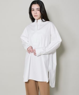 スタンドカラーオックスロングシャツ（1061182021） | I.T.