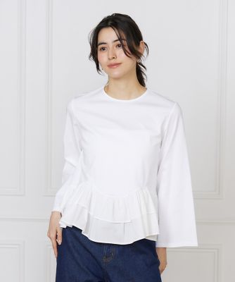 ＜I.T.’S. INTERNATIONAL（Women）＞《コラボＳＴＯＲＹ》裾フリルトップス（１０６１１９００１５）