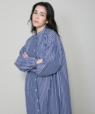 バーバリーブルーレーベル　 ストライプ　シャツワンピース メルカリ
