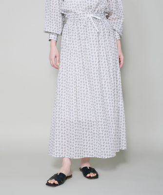 ＜I.T.’S. INTERNATIONAL（Women）＞トライアングルプリントコットンギャザースカート（１０６２１５２０３４）