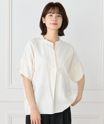 ＜I.T.’S. INTERNATIONAL（Women）＞リネンオーバーサイズスキッパーシャツ（１０６２１８２０１５）