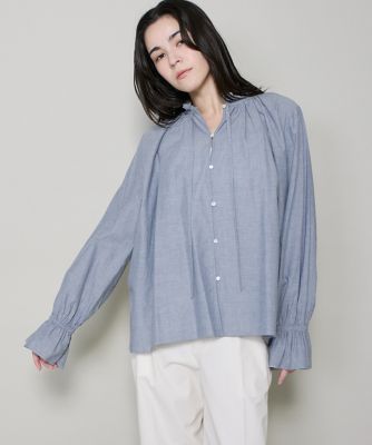 I.T.&rsquo;S. INTERNATIONAL（Women）/イッツインターナショナル ギャザーフリルブラウス（１０６２１８２０２７）