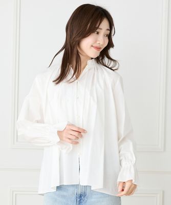 ＜I.T.’S. INTERNATIONAL（Women）＞ギャザーフリルブラウス（１０６２１８２０２７）