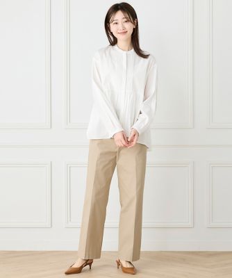 Yuka Yamamoto　MOUSSY☆ スタンドカラーペプラムブラウス セール】スタンドカラー ペプラム ブラウス（シャツ/ブラウス）｜green