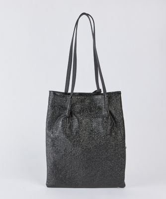 メタリックツマミハンドルフラットトートバッグ／A4対応《COOCO