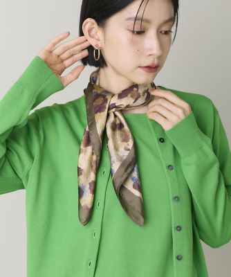 レオパード柄スカーフ｜巻くだけで華やぐ魅せスカーフ