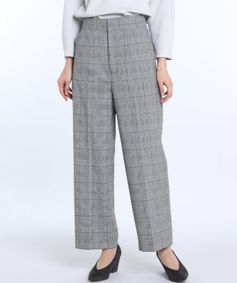＜I.T.’S. INTERNATIONAL（Women）＞グレンチェックワイドパンツ（１０９３１６１０１１）