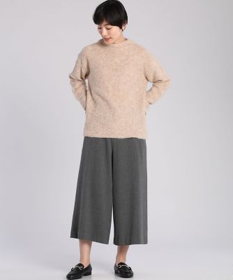 プレーンフロントワイドパンツ（１０９４１６１０３８）