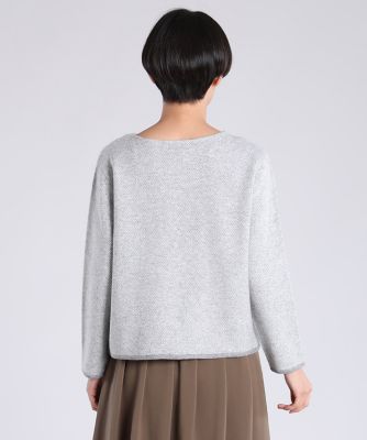 クルーネックヘリンボーンニット（１０９４１７００３１）