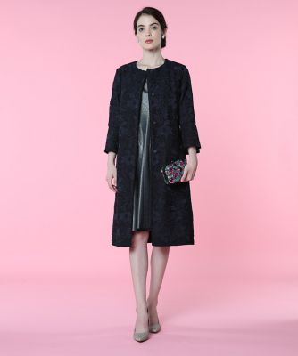 《Ｍａｇｌｉｅ　Ｗｈｉｔｅ》ケミカルレースノーカラーコート（５１０１１１４３０１）