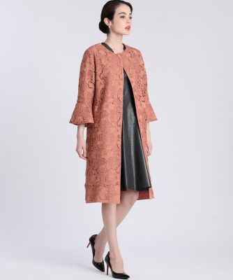 《Ｍａｇｌｉｅ　Ｗｈｉｔｅ》ケミカルレースノーカラーコート（５１０１１１４３０１）