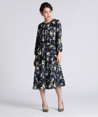 《Ｍａｇｌｉｅ　ｐａｒ　ｅｆ－ｄｅ》マグノリアプリントワンピース《Ｖｉｓｃｏｔｅｃｓ》（５１０１１２１００７）