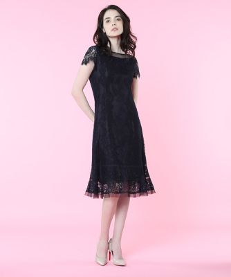 訳あり商品 ドレス 花柄 レースワンピース エフデ パー マーリエ ロングワンピース