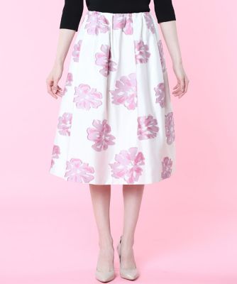 《Ｍａｇｌｉｅ　ｐａｒ　ｅｆ－ｄｅ》コットンローズタックギャザースカート（５１０１１５２００５）