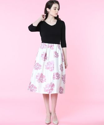《Ｍａｇｌｉｅ　ｐａｒ　ｅｆ－ｄｅ》コットンローズタックギャザースカート（５１０１１５２００５）