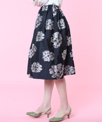 《Ｍａｇｌｉｅ　ｐａｒ　ｅｆ－ｄｅ》コットンローズタックギャザースカート（５１０１１５２００５）