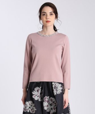 《Ｍａｇｌｉｅ　ｐａｒ　ｅｆ－ｄｅ》ビジュー付きプルオーバーニット（５１０１１７００１６）