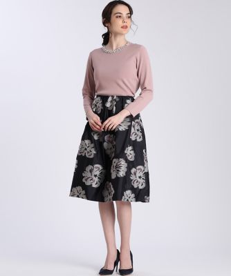 《Ｍａｇｌｉｅ　ｐａｒ　ｅｆ－ｄｅ》ビジュー付きプルオーバーニット（５１０１１７００１６）