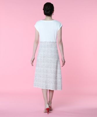 《Ｍａｇｌｉｅ　ｐａｒ　ｅｆ－ｄｅ》ツイード風ニットワンピース（５１０１１７２００２）