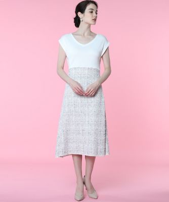 《Ｍａｇｌｉｅ　ｐａｒ　ｅｆ－ｄｅ》ツイード風ニットワンピース（５１０１１７２００２）