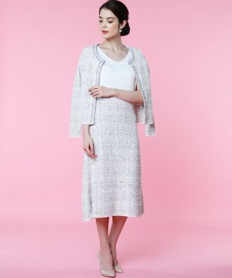 《Ｍａｇｌｉｅ　ｐａｒ　ｅｆ－ｄｅ》ツイード風ニットワンピース（５１０１１７２００２）