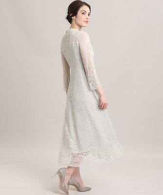 《Ｍａｇｌｉｅ　Ｗｈｉｔｅ》ラッセルレースロングドレス（５１０２１２１３０６）