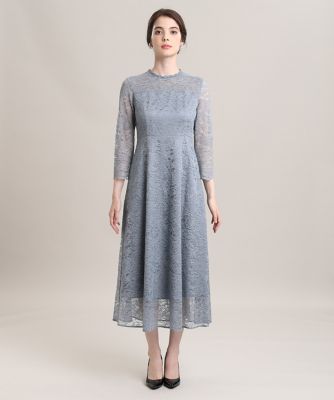 《Ｍａｇｌｉｅ　Ｗｈｉｔｅ》ラッセルレースロングドレス（５１０２１２１３０６）