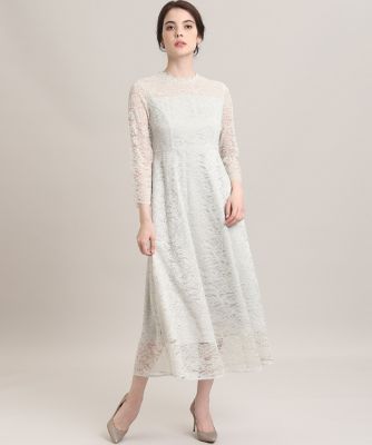 《Ｍａｇｌｉｅ　Ｗｈｉｔｅ》ラッセルレースロングドレス（５１０２１２１３０６）