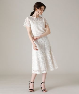 《Ｍａｇｌｉｅ　ＷＨＩＴＥ》トルコレースフレアスカート（５１０２１５２３０５）