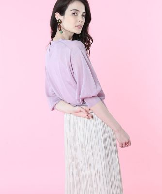 《Ｍａｇｌｉｅ　ｐａｒ　ｅｆ－ｄｅ》ボリュームスリーブシアーニット（５１０２１７０００６）