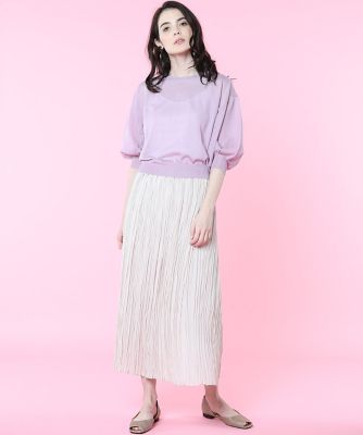 《Ｍａｇｌｉｅ　ｐａｒ　ｅｆ－ｄｅ》ボリュームスリーブシアーニット（５１０２１７０００６）