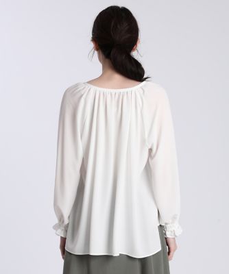 《Ｍａｇｌｉｅ　ｐａｒ　ｅｆ－ｄｅ》Ｖネックギャザーブラウス（５１０２１８２００４）