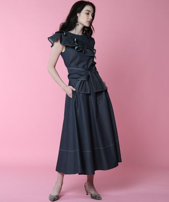 《Ｍａｇｌｉｅ　ｐａｒ　ｅｆ－ｄｅ》デニムフリルブラウス（５１０２１８２０１０）