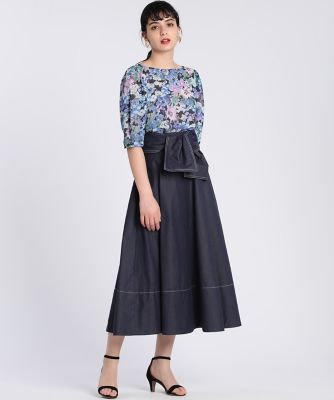 《Ｍａｇｌｉｅ　ｐａｒ　ｅｆ－ｄｅ》水彩フラワーブラウス《Ｖｉｓｃｏｔｅｃｓ》（５１０２１８２０１６）