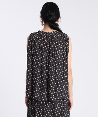 《Ｍａｇｌｉｅ　ｐａｒ　ｅｆ－ｄｅ》モノトーンフラワーブラウス《Ｖｉｓｃｏｔｅｃｓ》（５１０２１８２０１８）