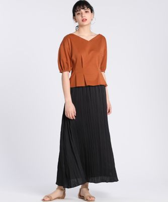 《Ｍａｇｌｉｅ　ｐａｒ　ｅｆ－ｄｅ》パフスリーブぺプラムカットソー（５１０２１９０００２）