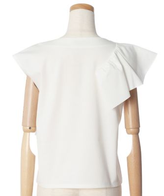 《Ｍａｇｌｉｅ　ｐａｒ　ｅｆ－ｄｅ》アシンメトリーフリルカットソー（５１０２１９０００５）