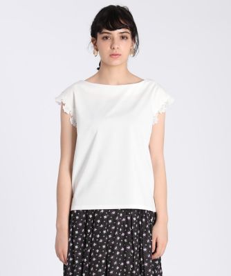 《Ｍａｇｌｉｅ　ｐａｒ　ｅｆ－ｄｅ》フラワーレースカットソー（５１０２１９０００６）