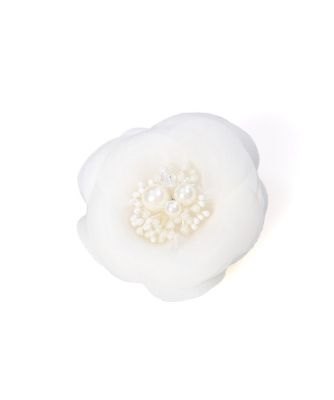 ＜Maglie le cassetto  (Women)＞《Ｍａｇｌｉｅ　ｐａｒ　ｅｆ－ｄｅ》グログランカメリアコサージュ（５１０２２８９００１）