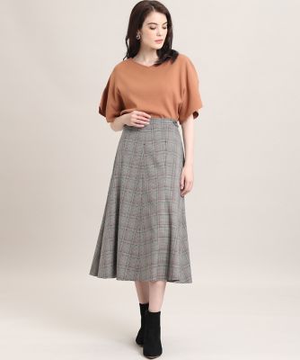《Ｍａｇｌｉｅ　ｐａｒ　ｅｆ－ｄｅ》チェックフレアスカート（５１０３１５２００３）